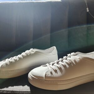 NWT Mens Beckett Simonon White Leather Sneakers Size 10
